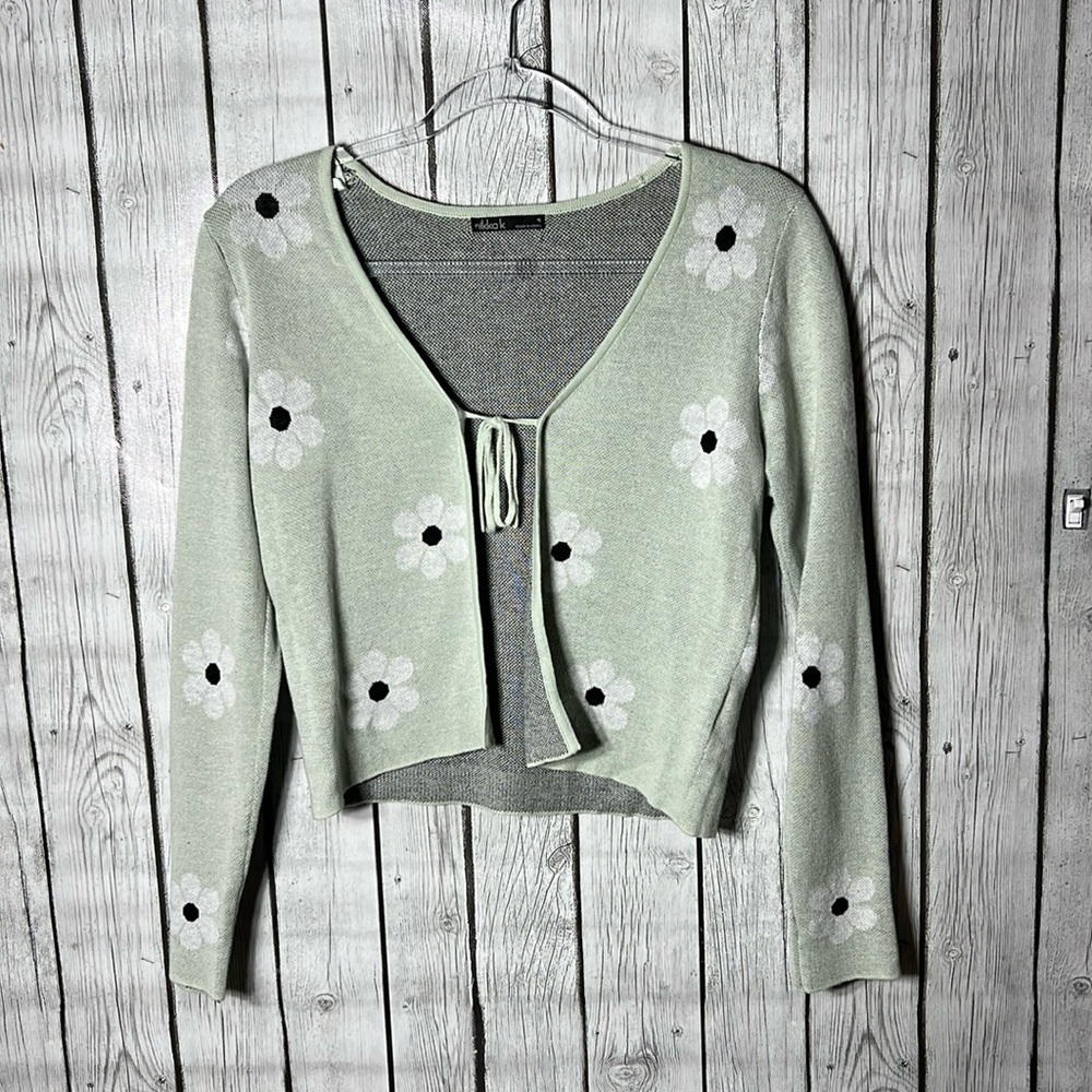 Nikka K floral tie front cardigan size Small